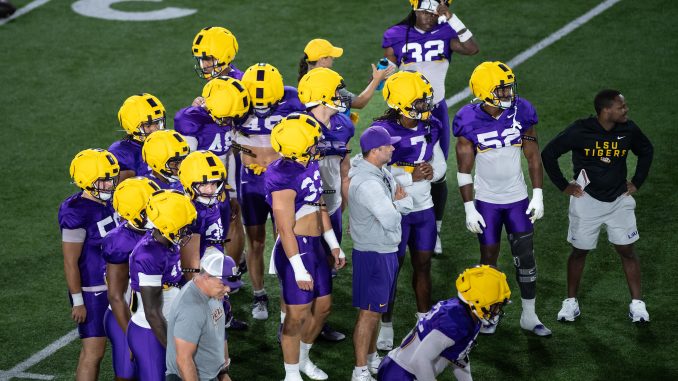 LSU football fall camp 2025 day 4