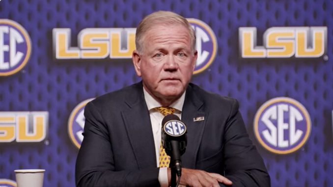 Brian Kelly, LSU Head Football Coach at SEC Media Days 2025