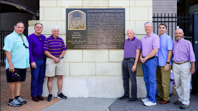 TAF Unveils Charles McClendon Plaque
