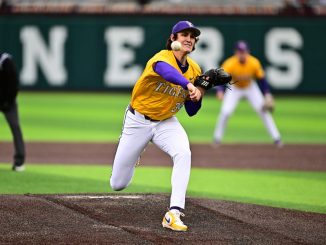 Chase Shores, LSU vs Oklahoma on April 5 2025