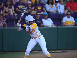 LSU softball goes down